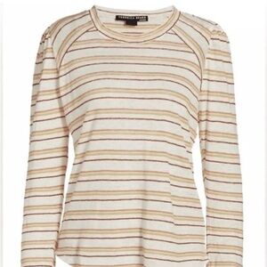 Veronica Beard striped baseball tee